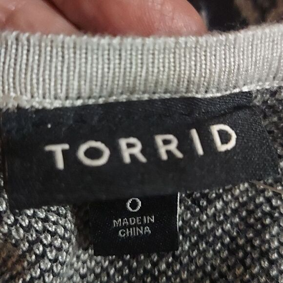 NWT Torrid Snake Print Knit Dress Size 0 L 12 (tagged) Rayon Stretch - Picture 12 of 13